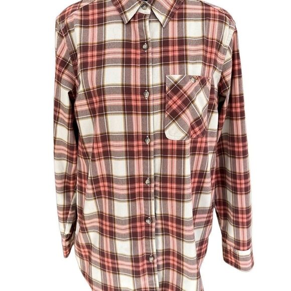 𝅺Outdoor Research Kulshan Flannel Tunic Shirt Color called Overcast, size L - Picture 1 of 7